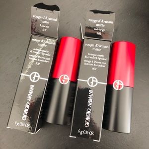 Two NEW ARMANI Matte Full size Lipsticks